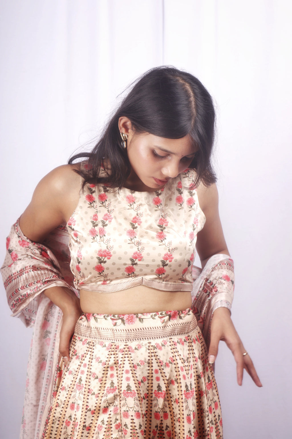 Varnika: Floral Printed Lehenga
