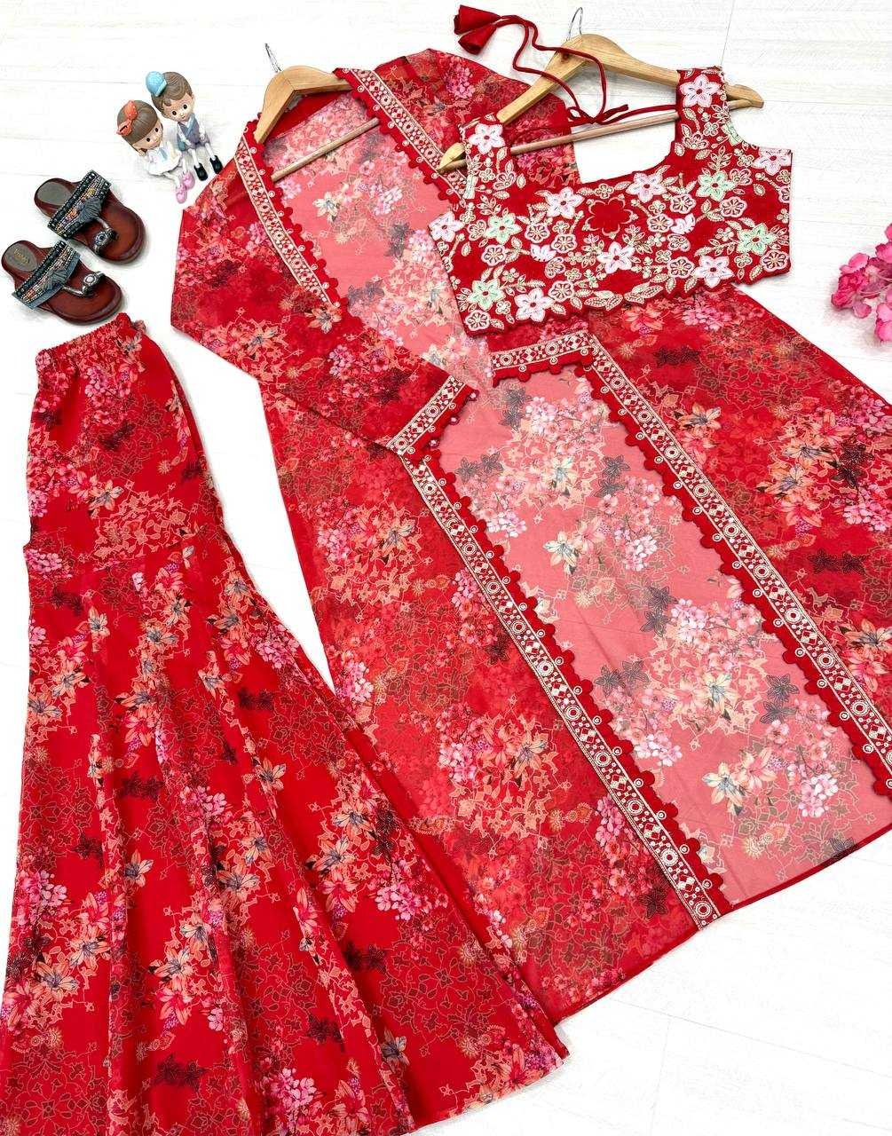 Fusion Phool: Floral indo-western set