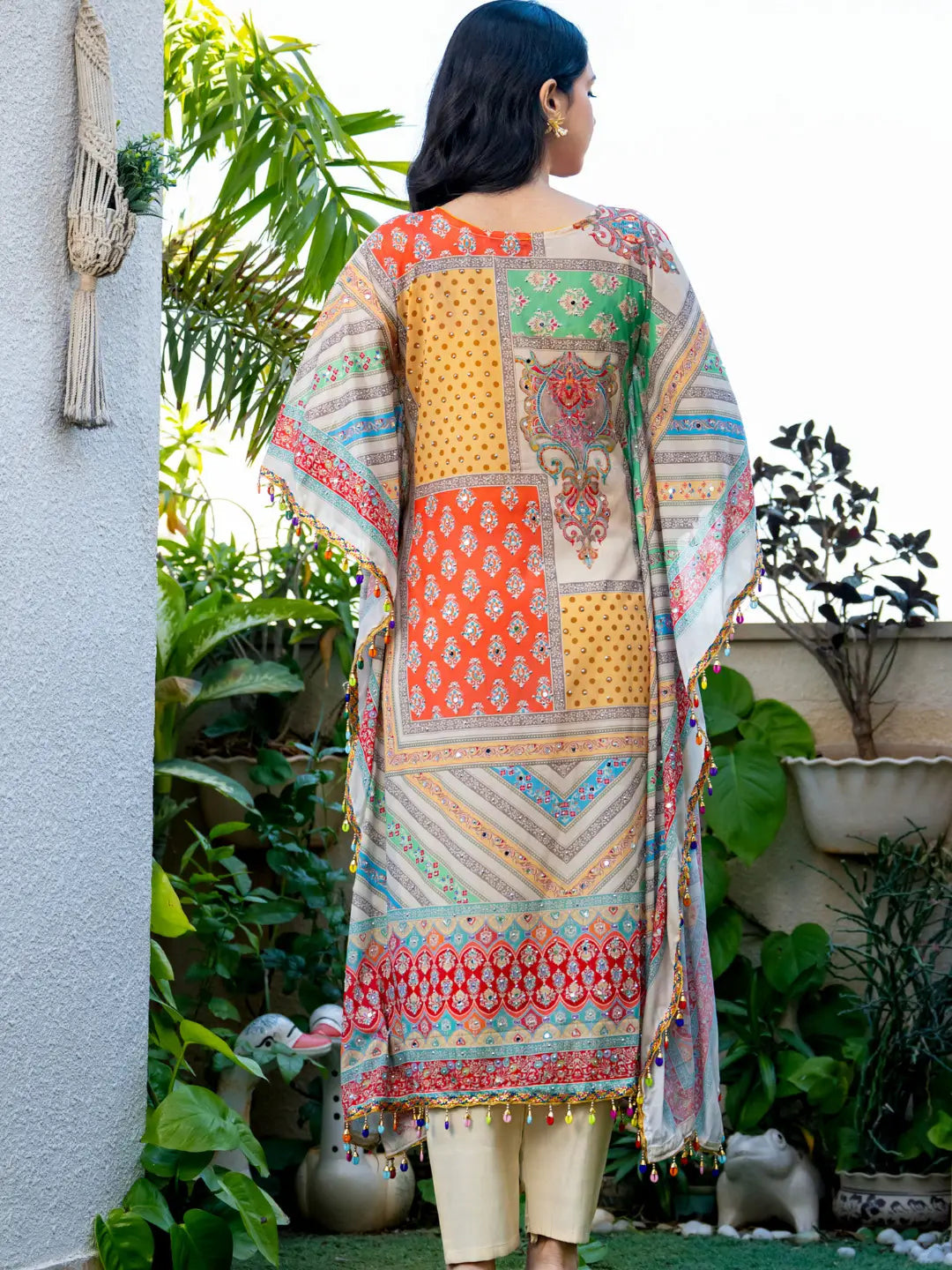 RangBreeze: Multicolor kaftan set