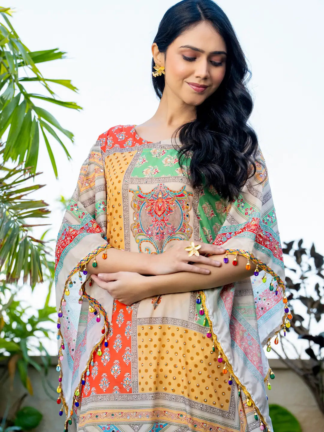 RangBreeze: Multicolor kaftan set