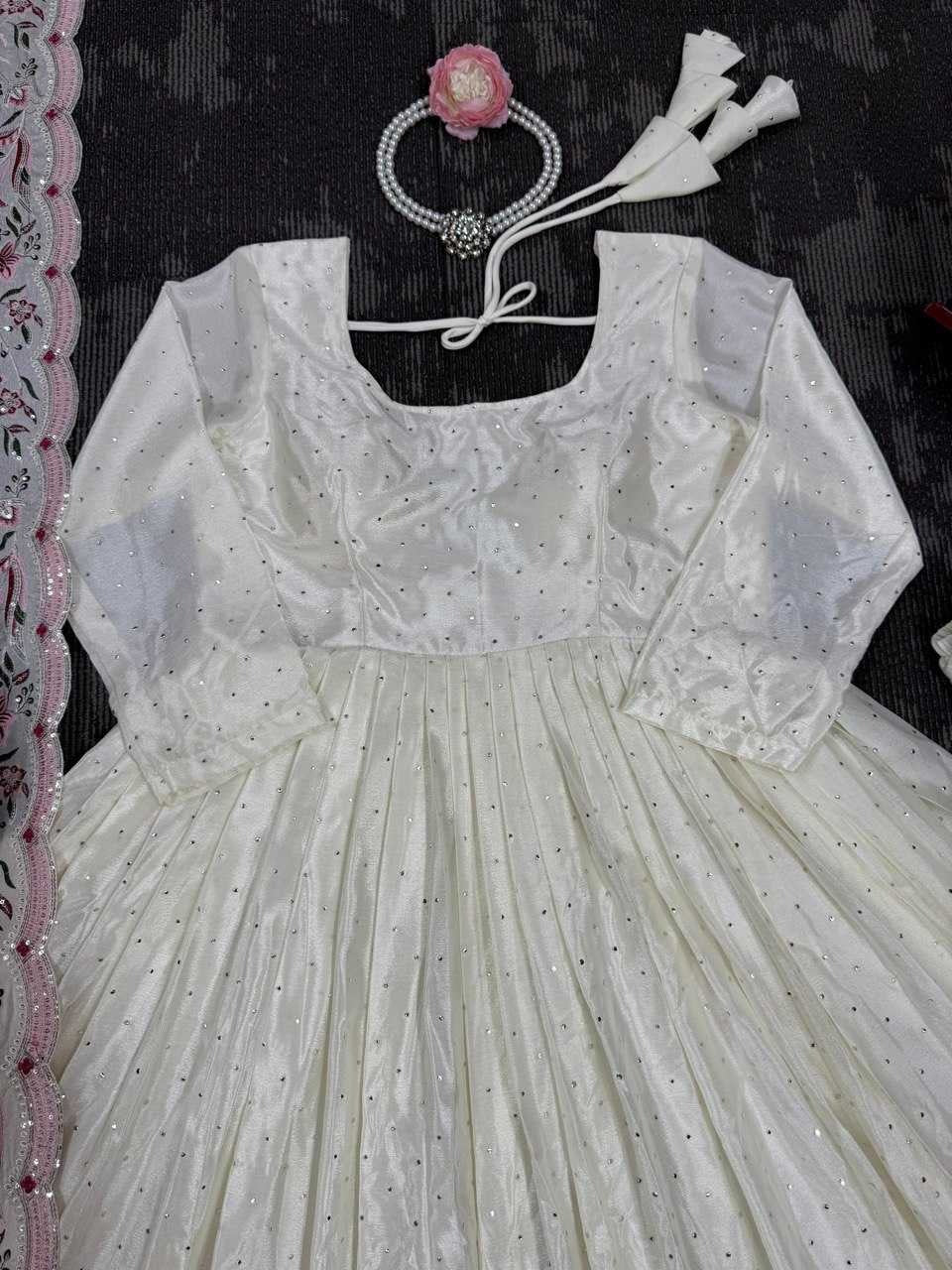Nooraya : A delicate embroidered anarkali set