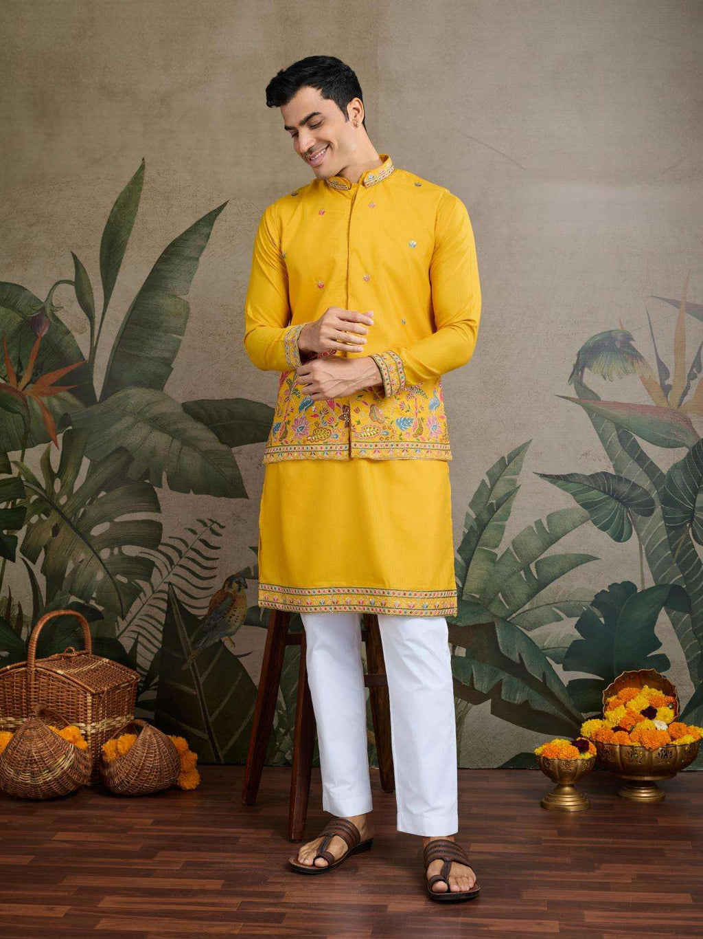Marrygold: Embroidered Jacket Set